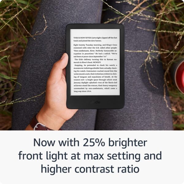 New Amazon Kindle (16 GB) - Lightest and most compact Kindle, with glare-free display, faster page turns, adjustable front light, and long battery life - Matcha - Image 3