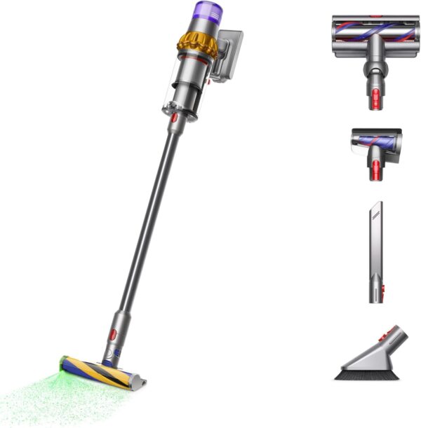 Dyson V15 Detect Plus Cordless Vacuum, Yellow/Nickel