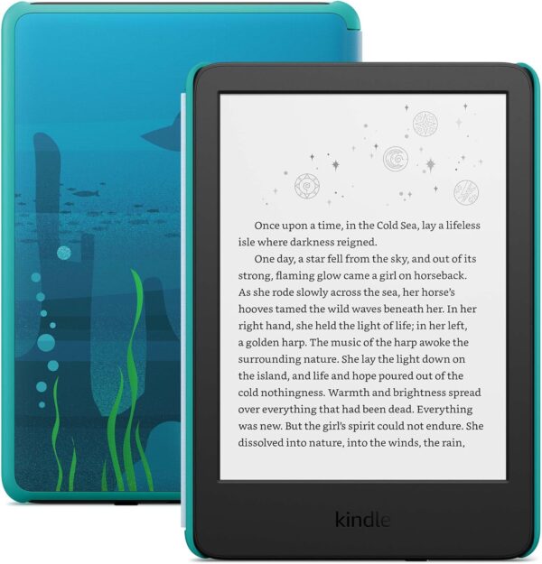 New Amazon Kindle Kids (16 GB) - If it breaks, we will replace it, includes ad-free books and cover, with glare-free display, faster page turns - Ocean Explorer - Image 2